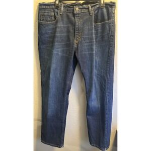 Levi's 559 Jeans Mens 38 x 30 Blue Black Relaxed Straight Fit Dark Wash Denim
